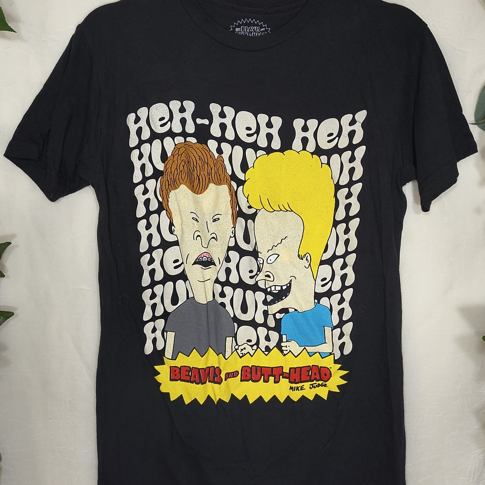 Beavis and Butt-Head Graphic T-Shirt - Black